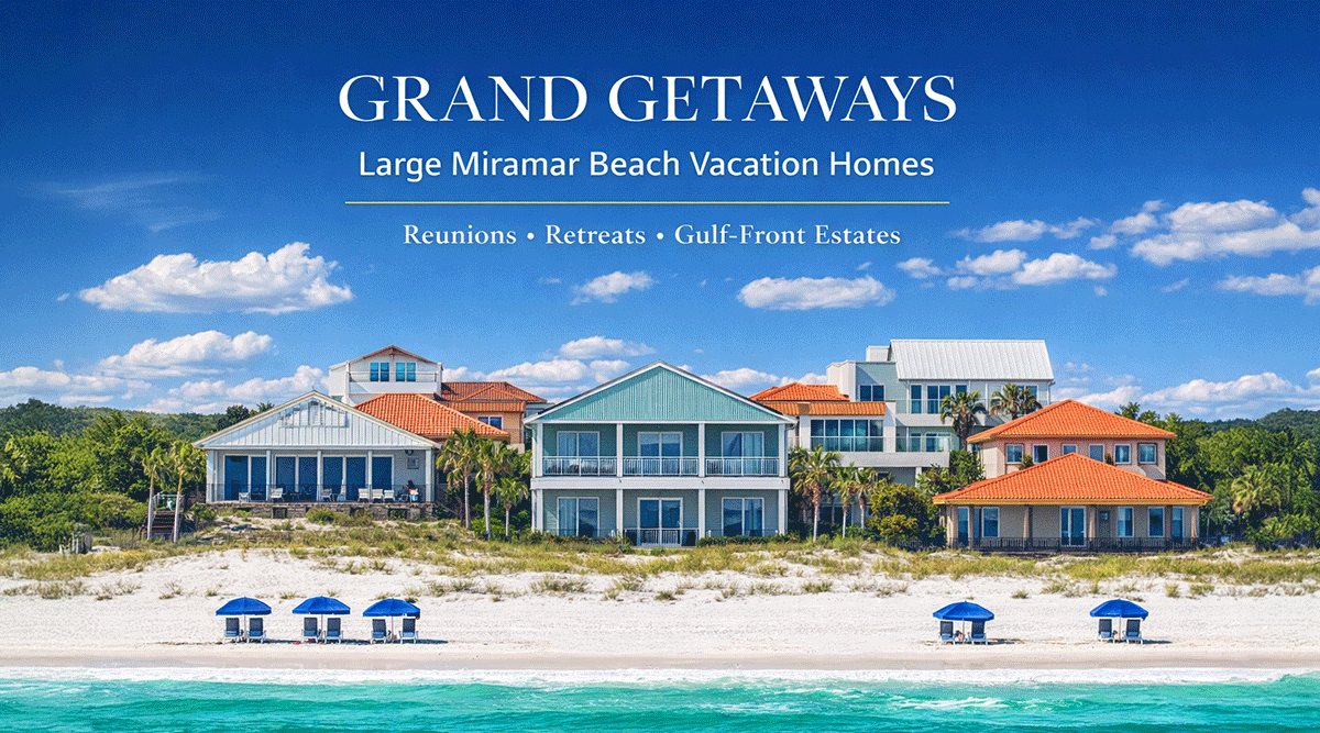 Grand Getaways: Large Miramar Beach Vacation Homes 