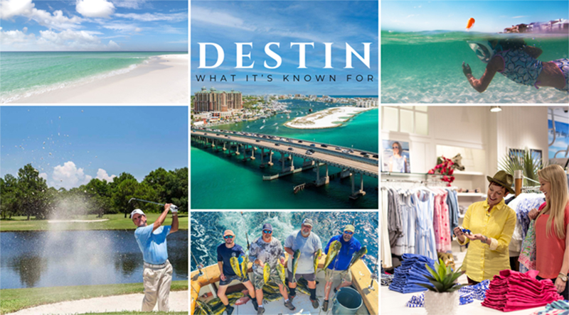What is Destin, Florida, Most Known For?