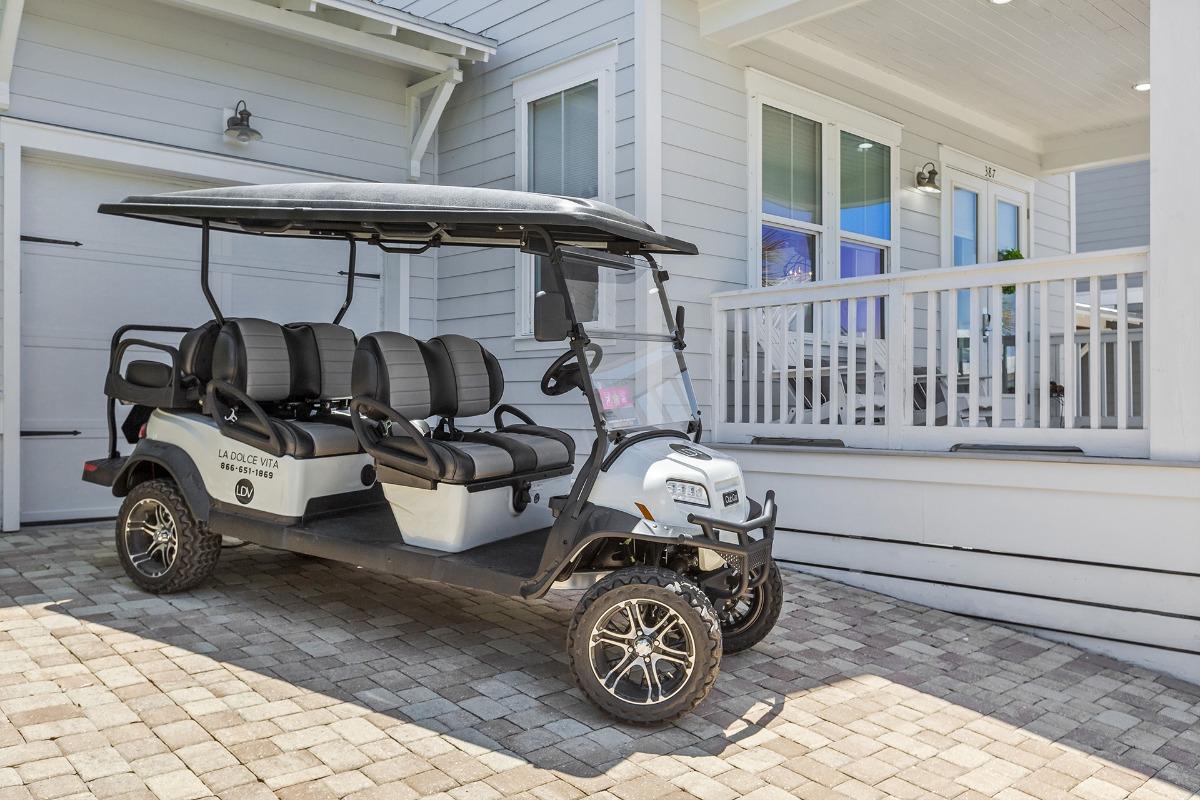 Deja Blue Golf Cart
