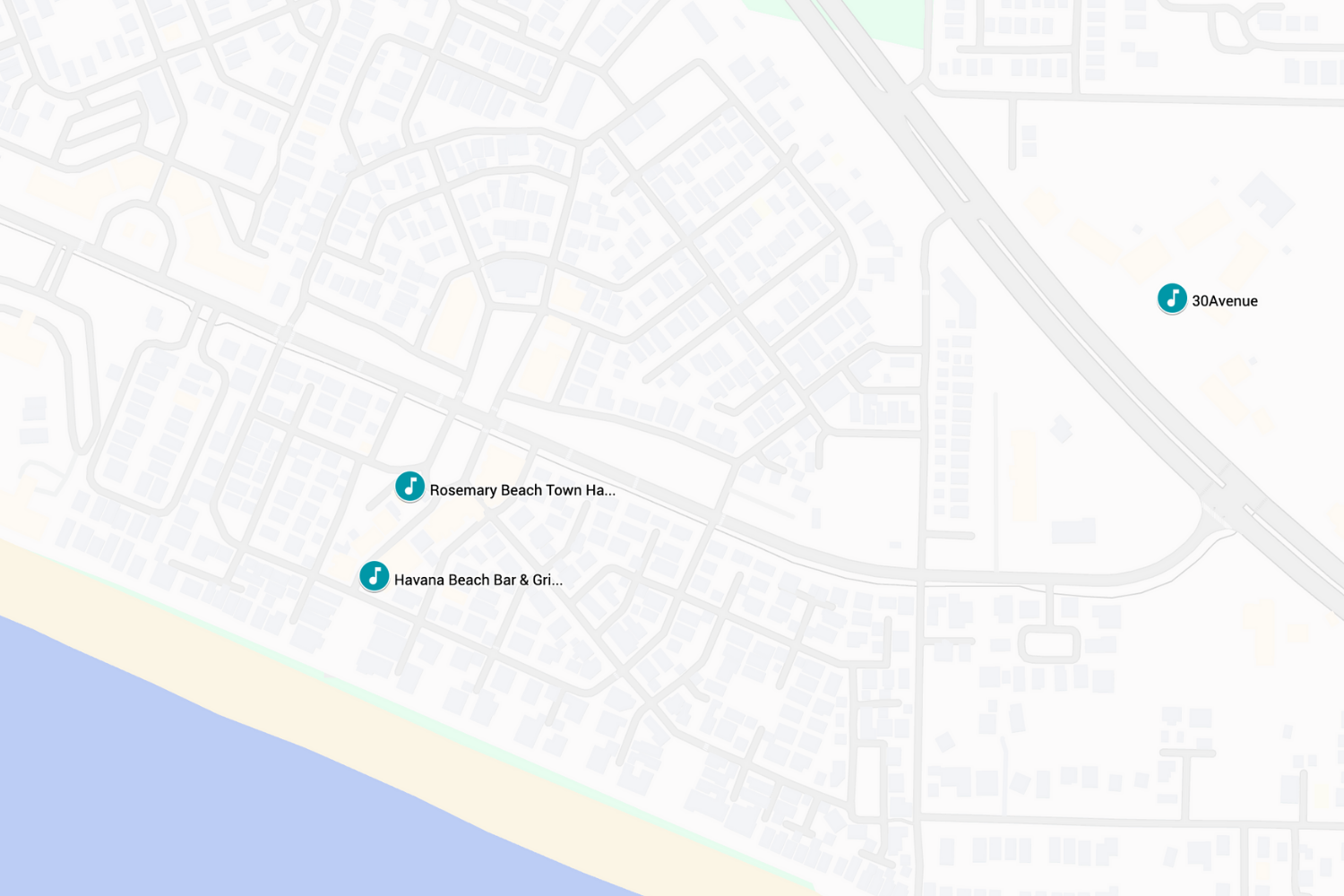 Rosemary Beach 30A Songwriters Festival Venues