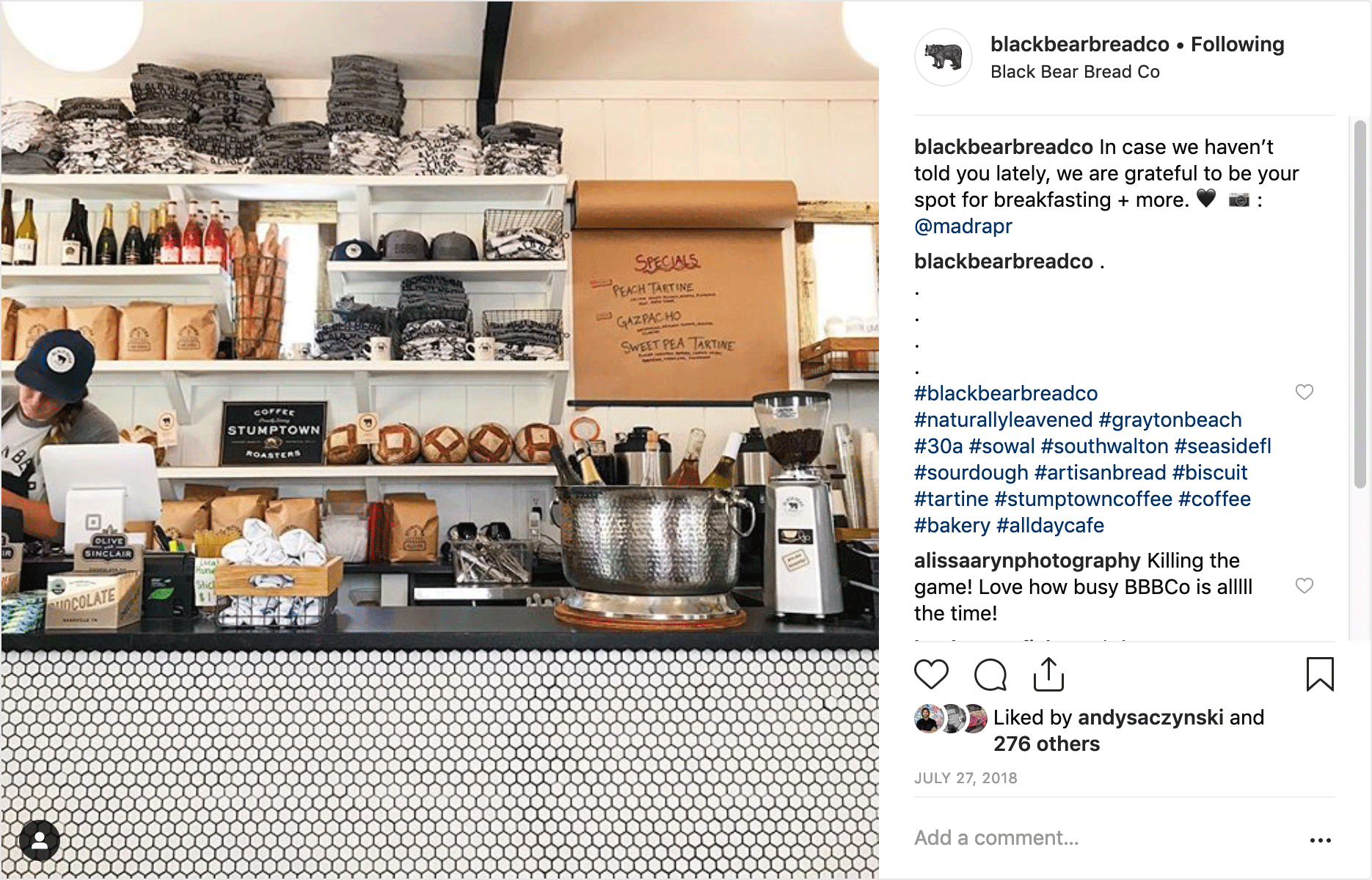 Black Bear Bread 30A