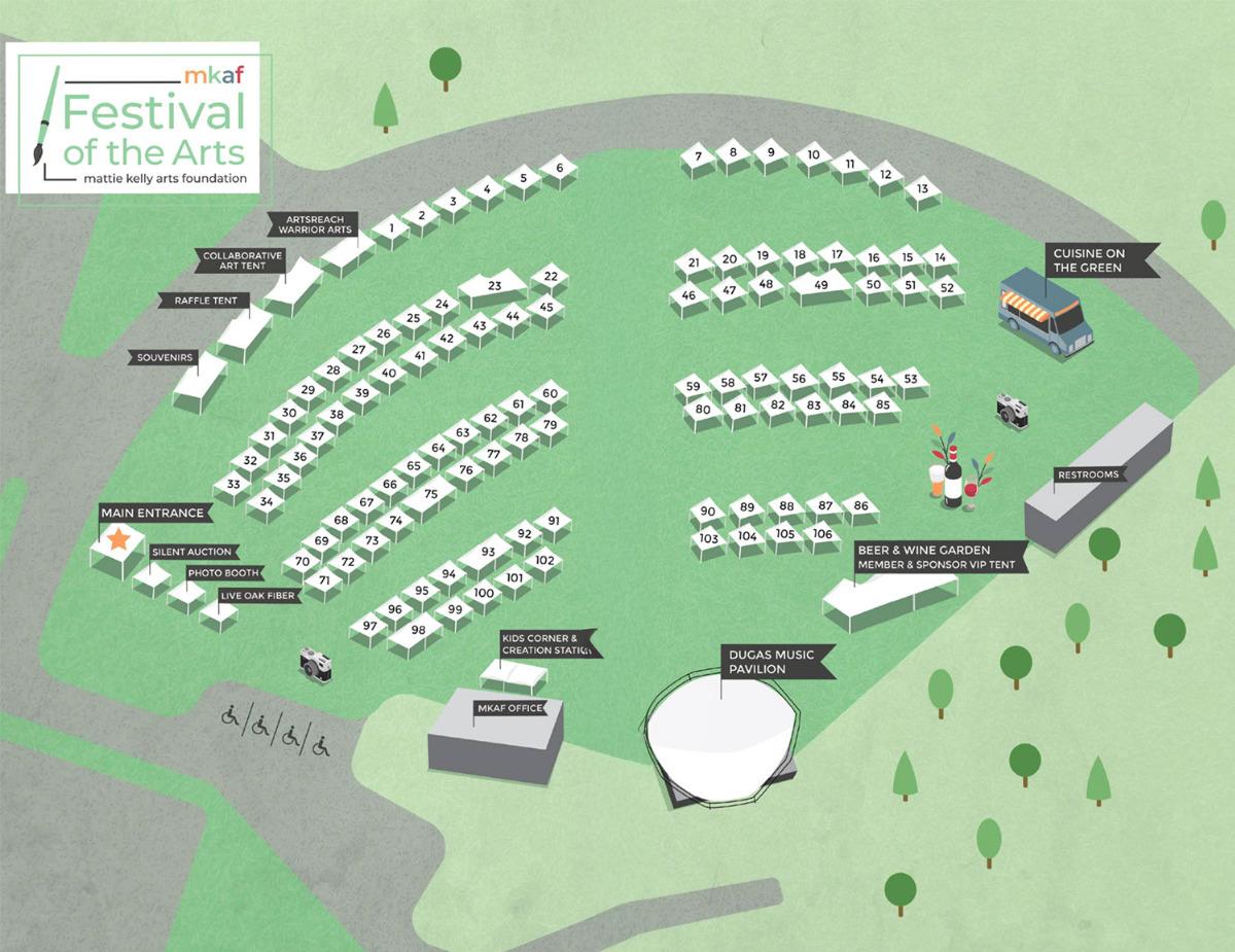 Destin Festival of the Arts Map