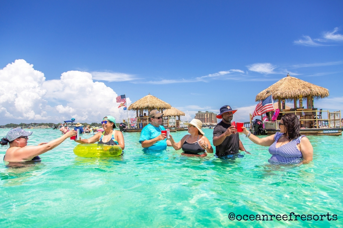 Floating Tiki Bar Cheers Destin, FL