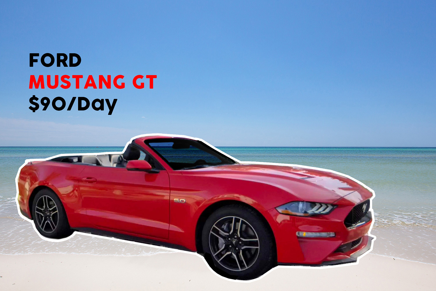 Ford Mustang GT Car Rental Destin