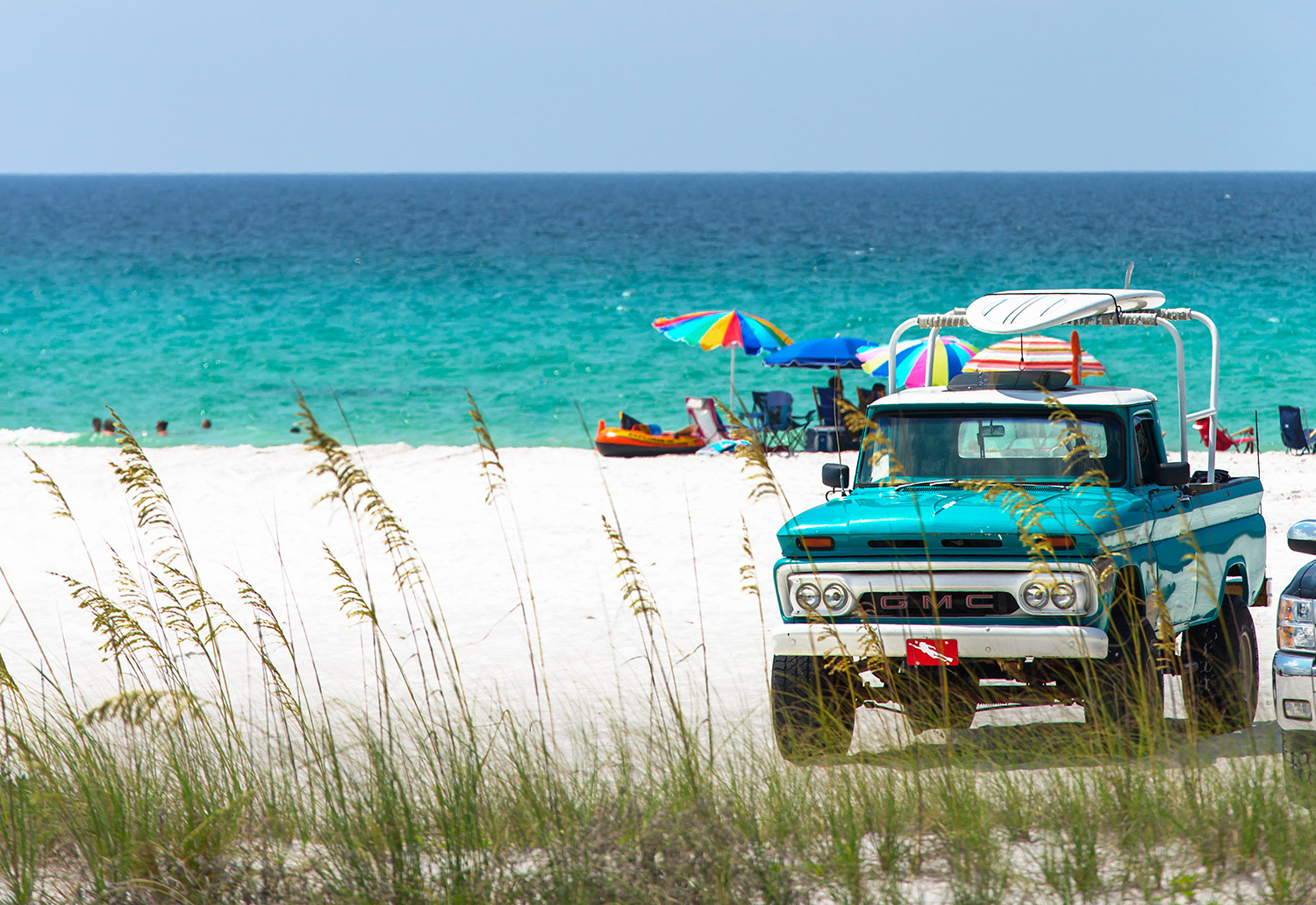 Truck on Grayton Beach