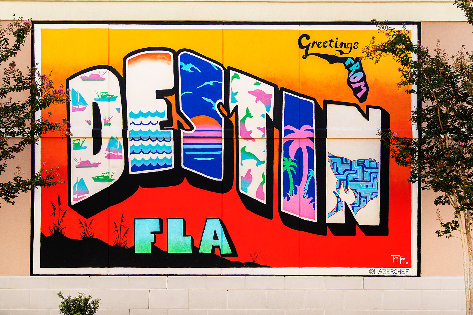 Greetings from Destin, FLA Destin Commons Mural