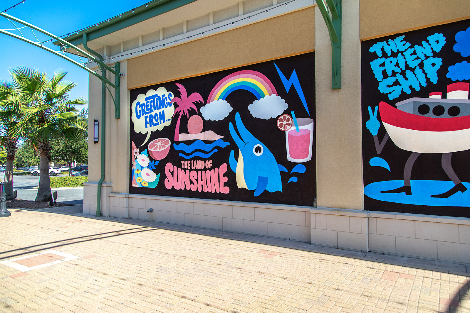 Greetings from the Land of Sunshine Mural Destin Commons