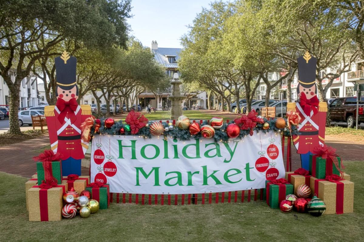 Holiday Market in Rosemary Beach