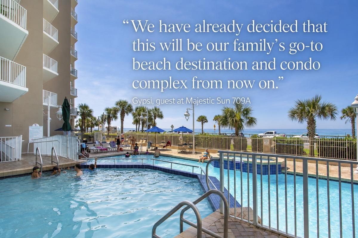 Family vacation quote: Guest review about returning to Majestic Sun for future family vacations