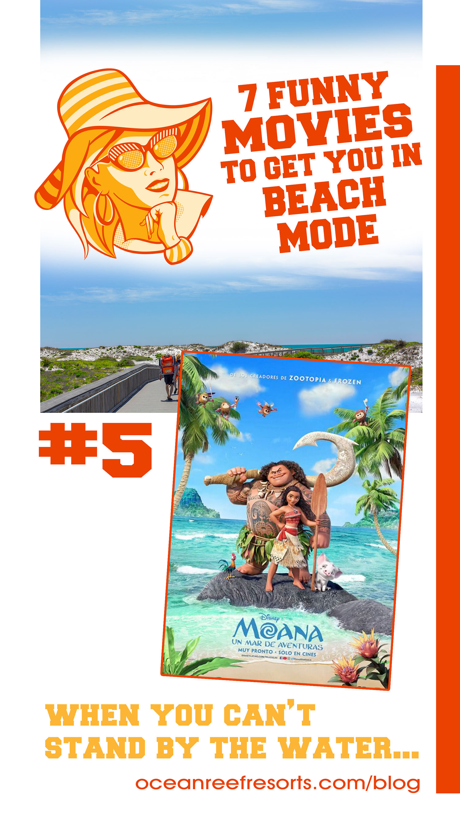 Moana Funny Beach Movie