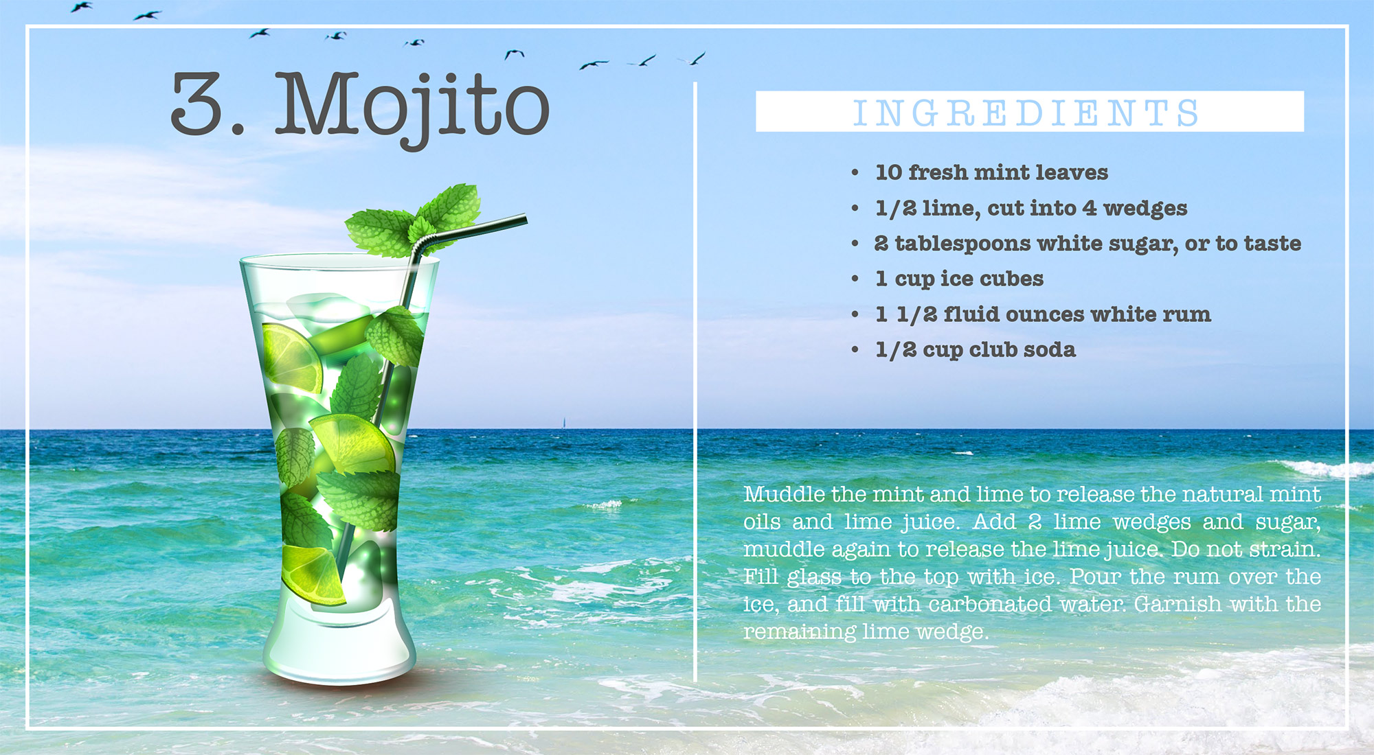 Mojito with Ingredients