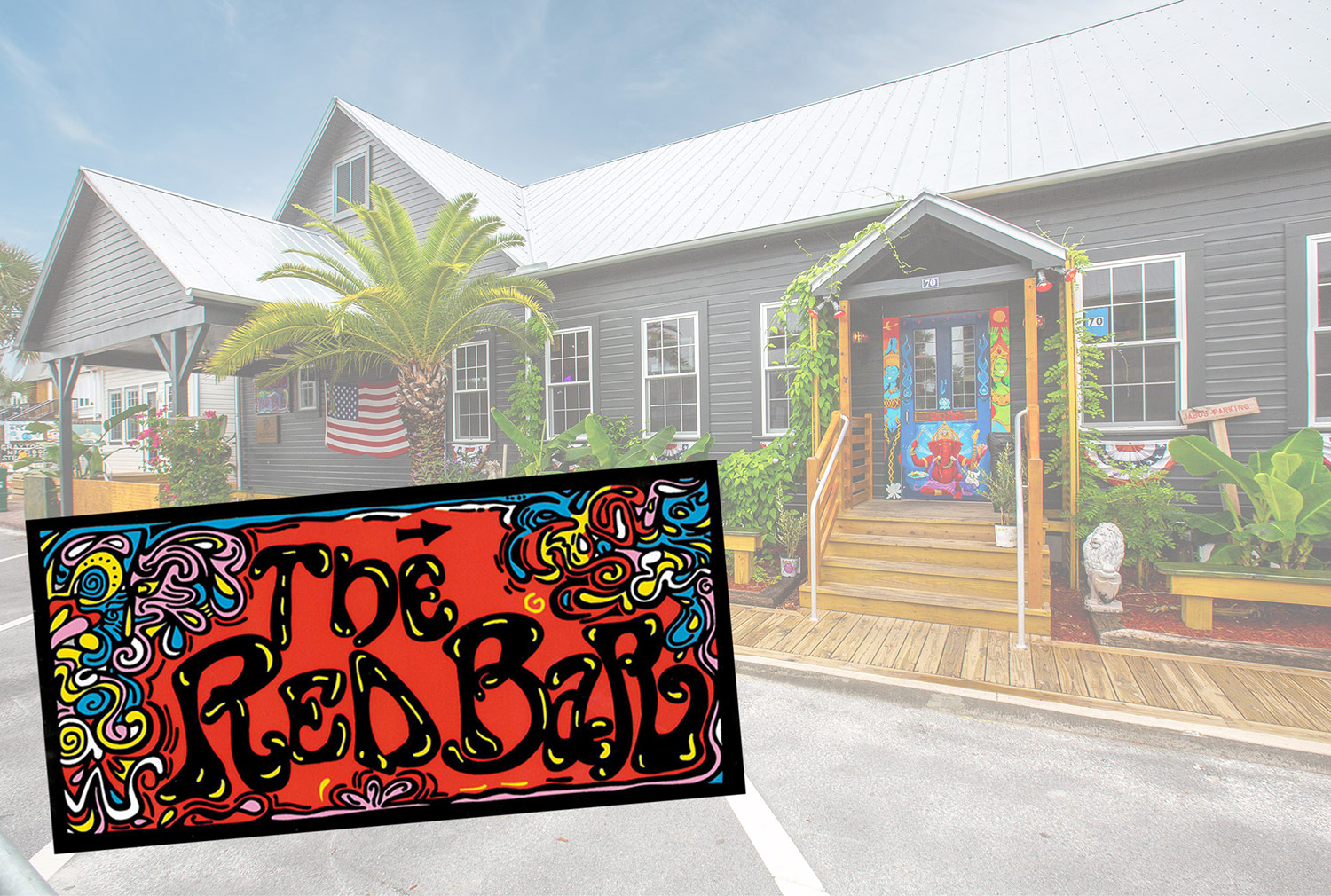 Red Bar Grayton Beach Sticker