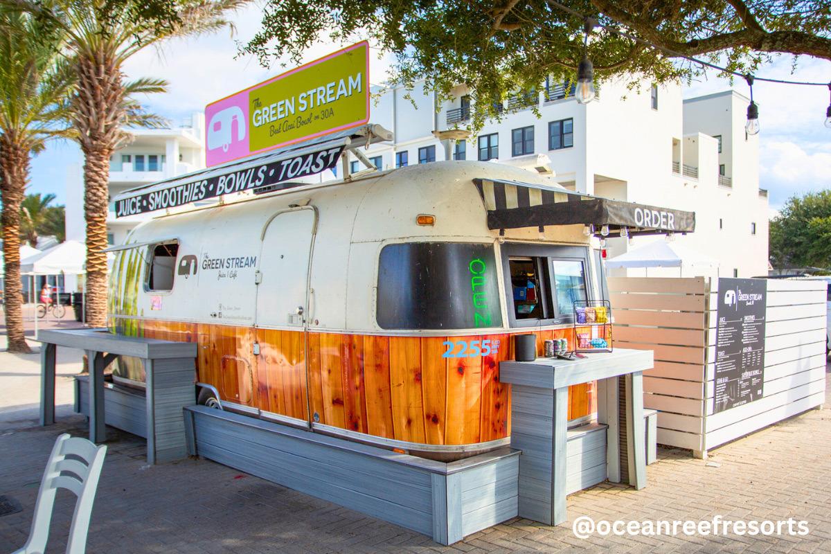 The Green Stream Seaside Airstream Food Truck
