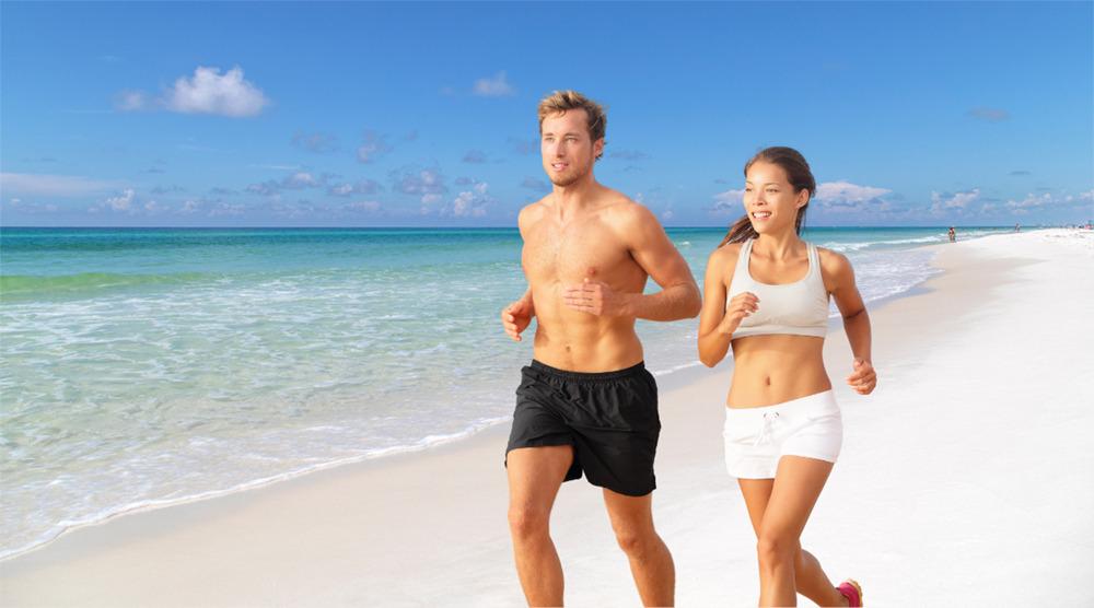 Running on the Beach