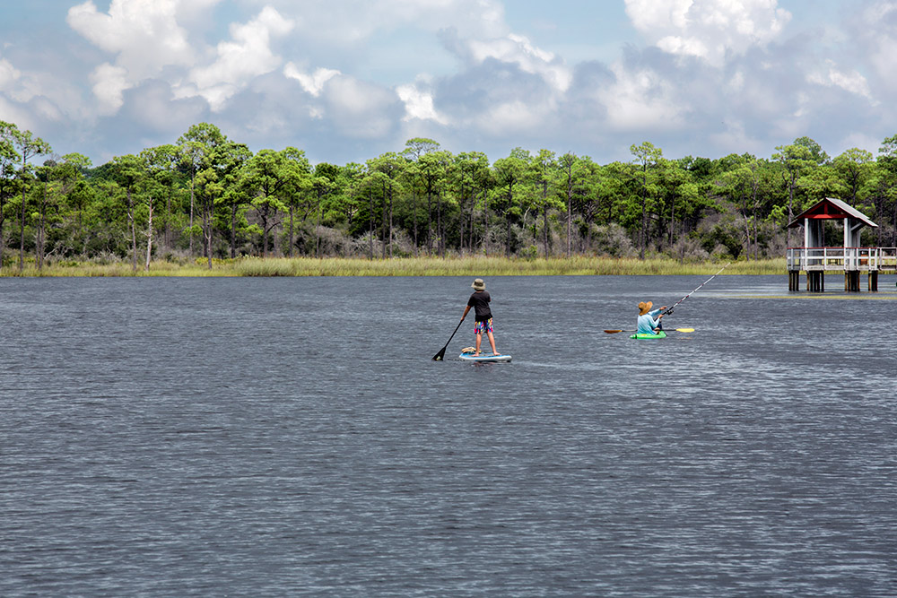 Paddle board the coastal dunes in Western Lake