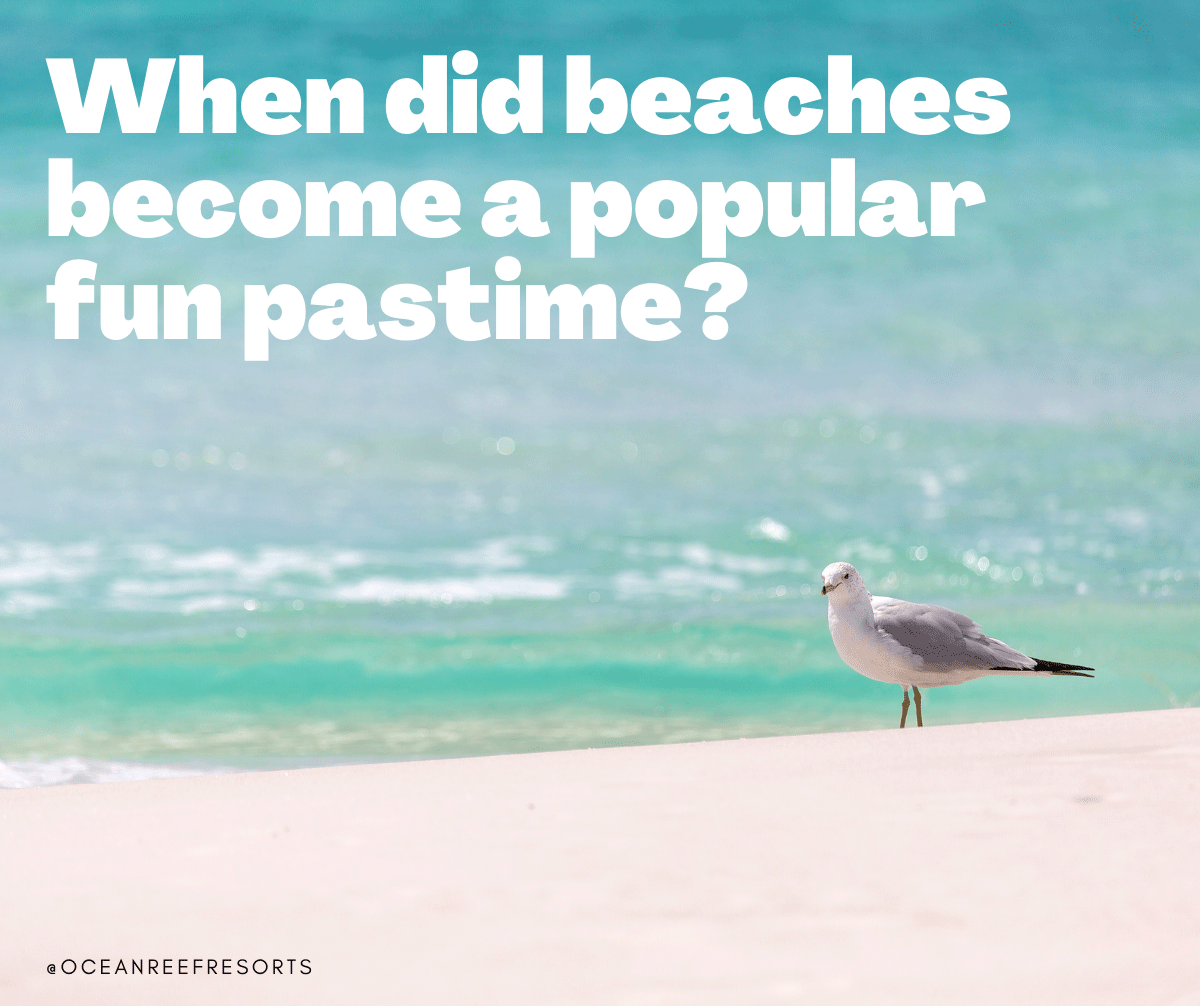 When did beaches become a popular fun pastime? When did beaches become a popular fun pastime?